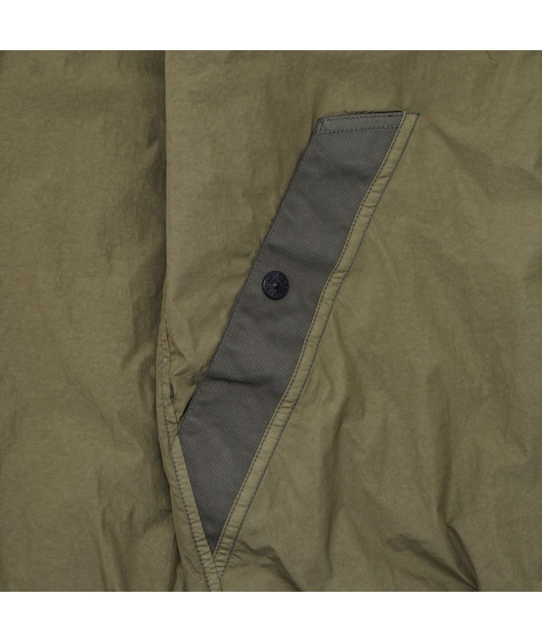STONE ISLAND Хаки полиамидовая куртка, фото 3