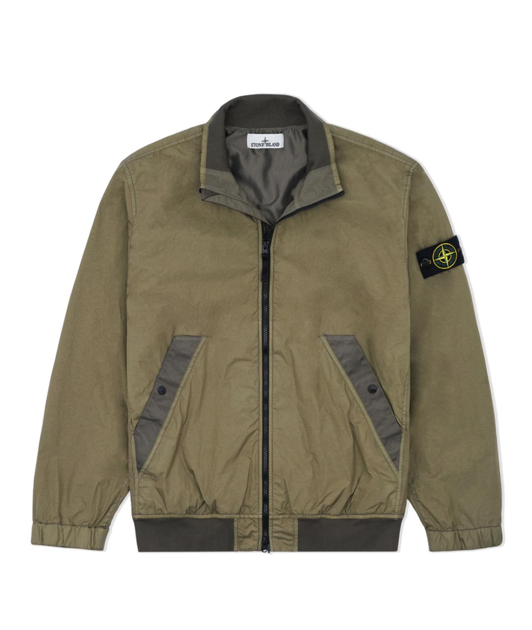 STONE ISLAND Хаки полиамидовая куртка, фото 10