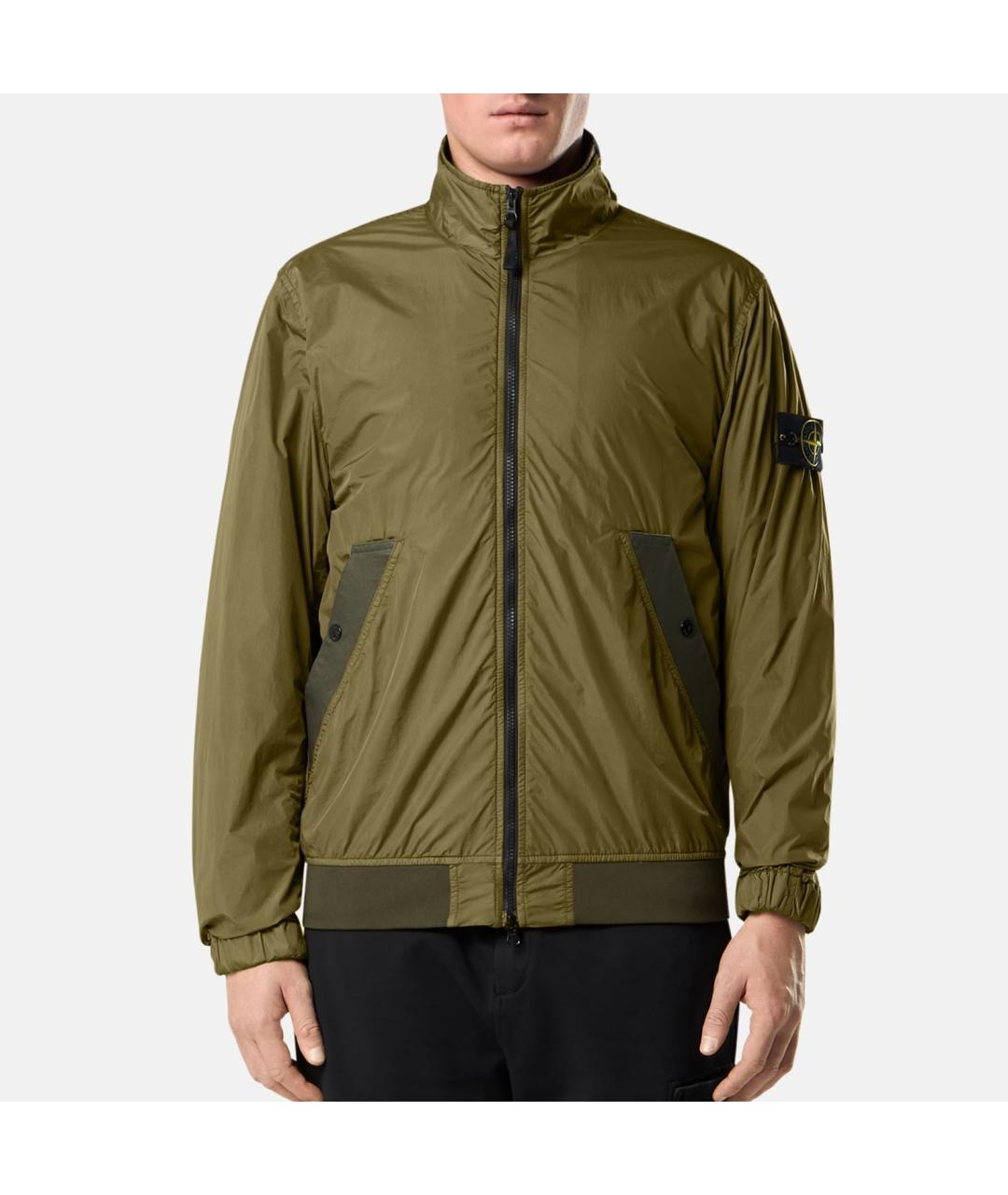STONE ISLAND Хаки полиамидовая куртка, фото 8