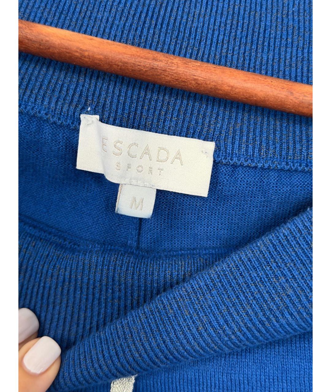 ESCADA Синие кашемировые спортивные брюки и шорты, фото 3