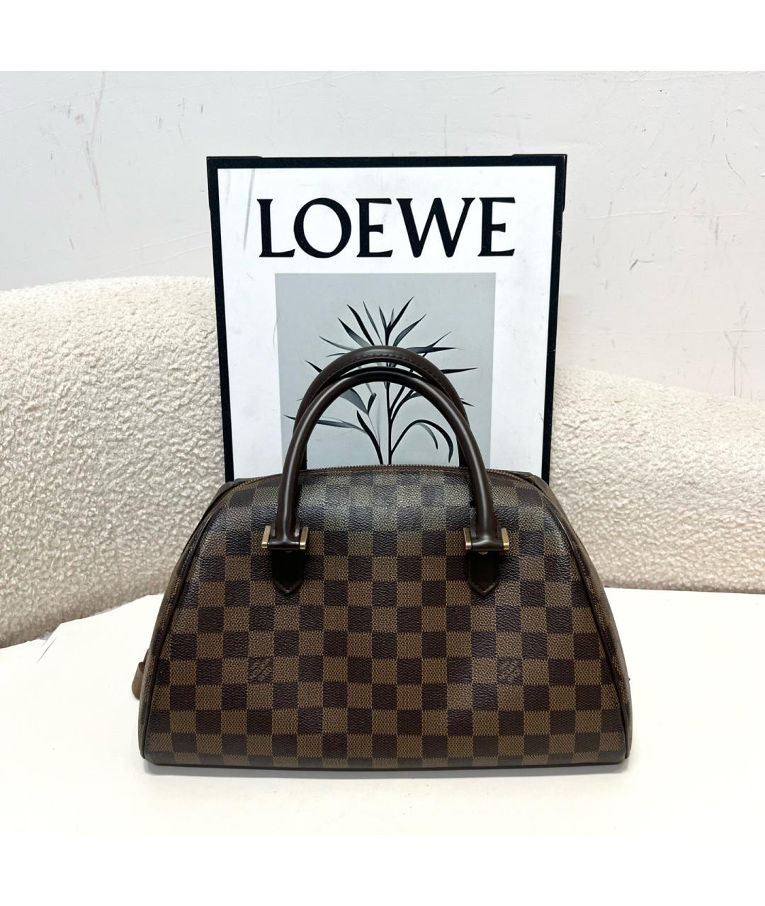 LOUIS VUITTON Коричневая сумка с короткими ручками, фото 2