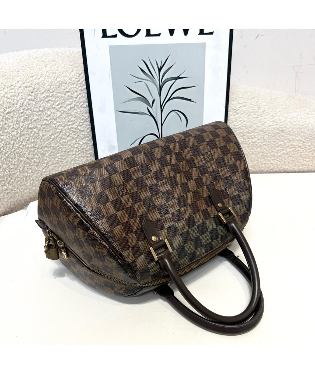LOUIS VUITTON Коричневая сумка с короткими ручками, фото 3
