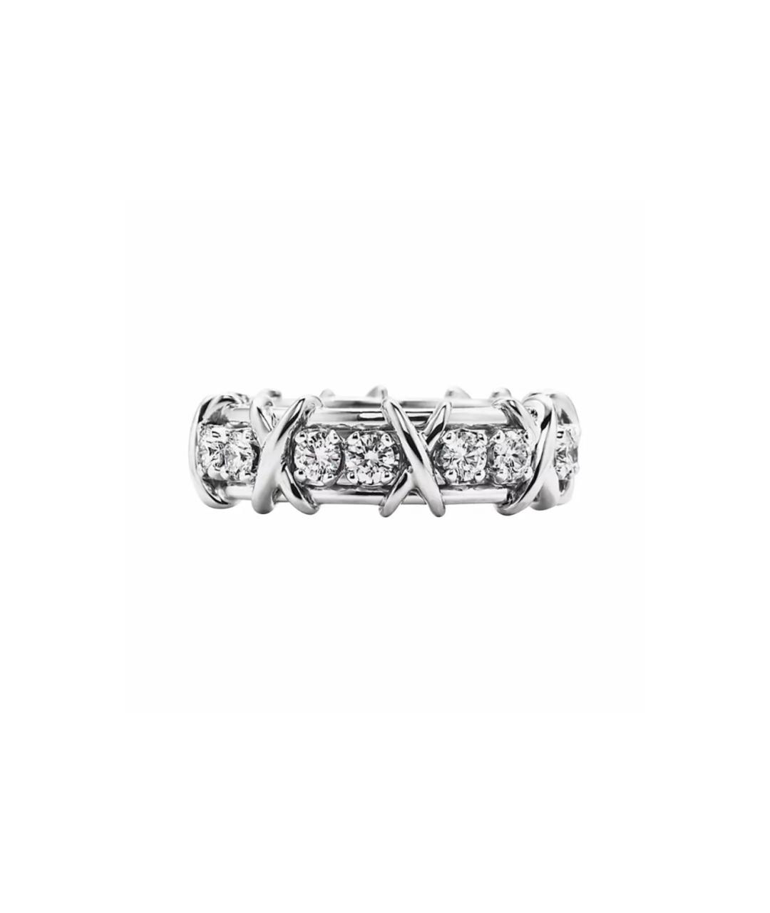 TIFFANY&CO Белое платиновое кольцо, фото 3