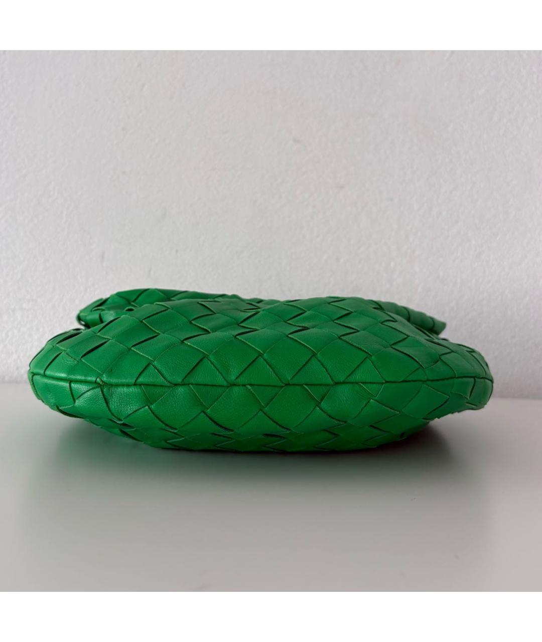 BOTTEGA VENETA Зеленая кожаная сумка с короткими ручками, фото 6