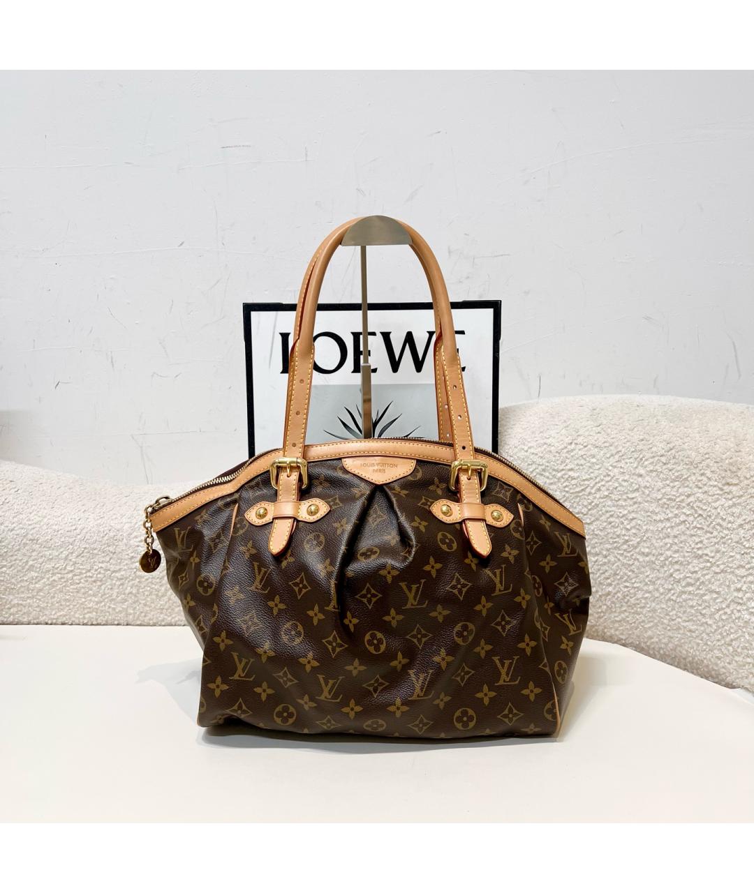 LOUIS VUITTON Коричневая сумка с короткими ручками, фото 4