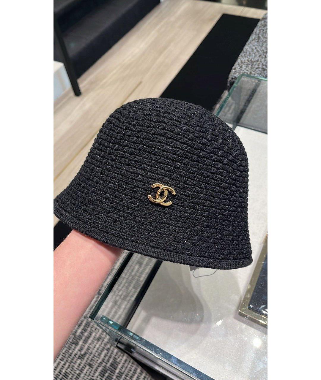 CHANEL Черная панама, фото 2