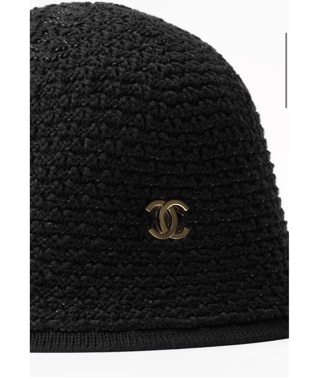 CHANEL Черная панама, фото 3
