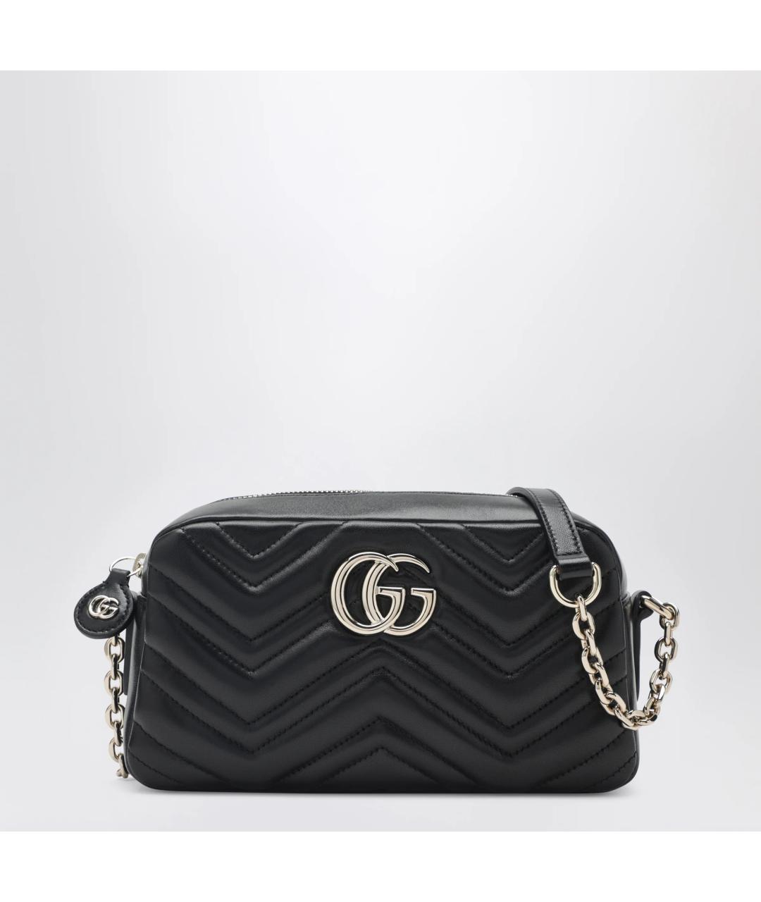 GUCCI Черная кожаная сумка через плечо, фото 3