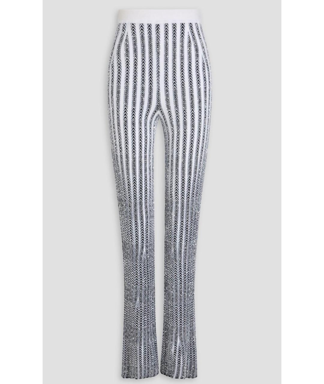 MISSONI Серебряные вискозные брюки узкие, фото 4