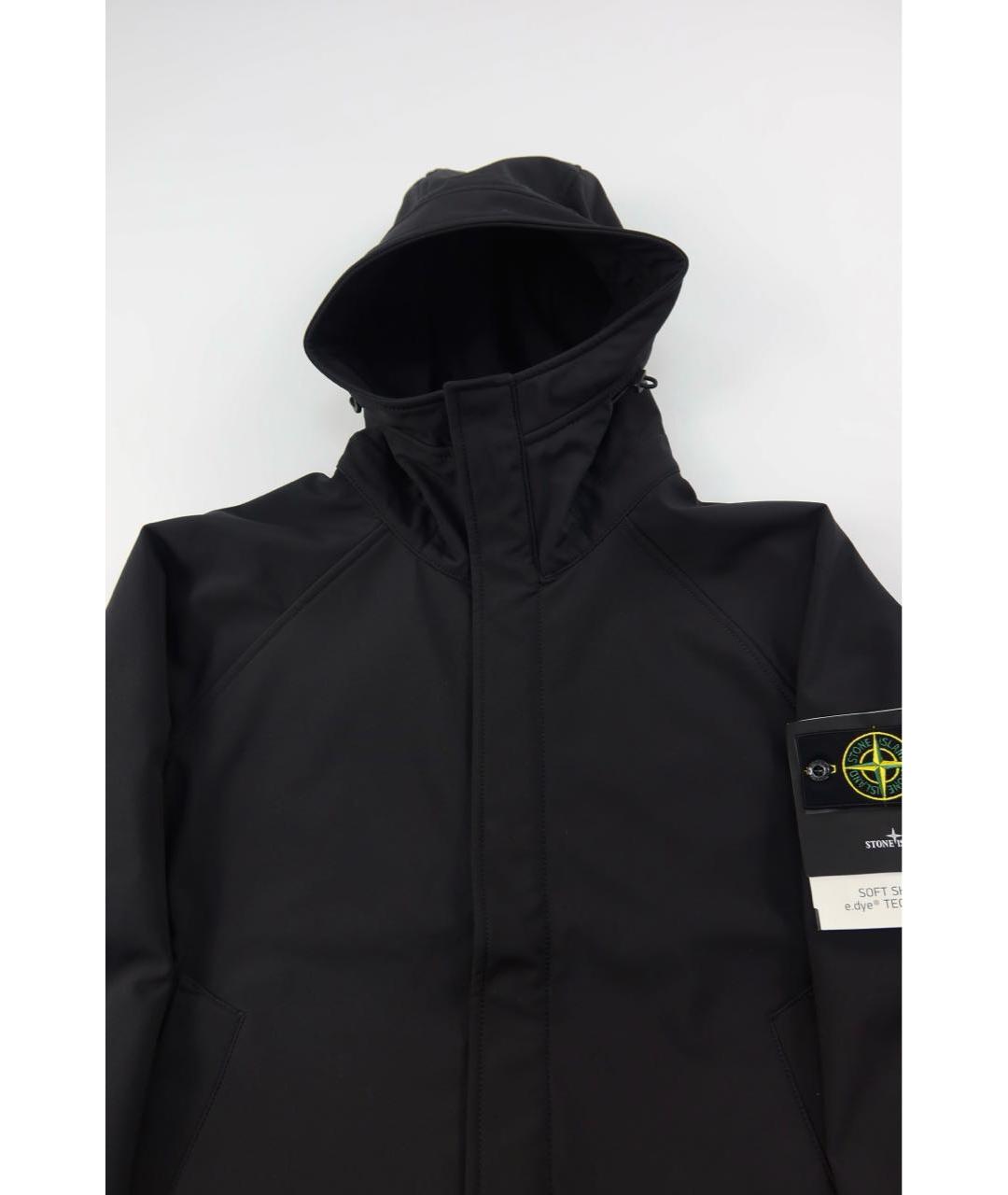 STONE ISLAND Черная полиамидовая куртка, фото 4