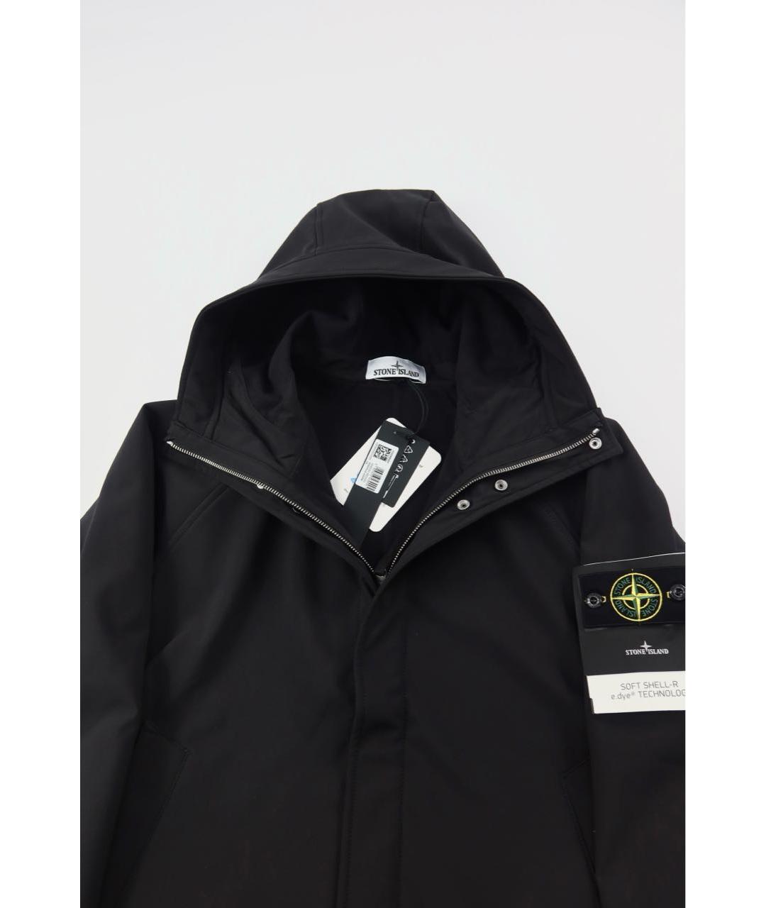 STONE ISLAND Черная полиамидовая куртка, фото 5