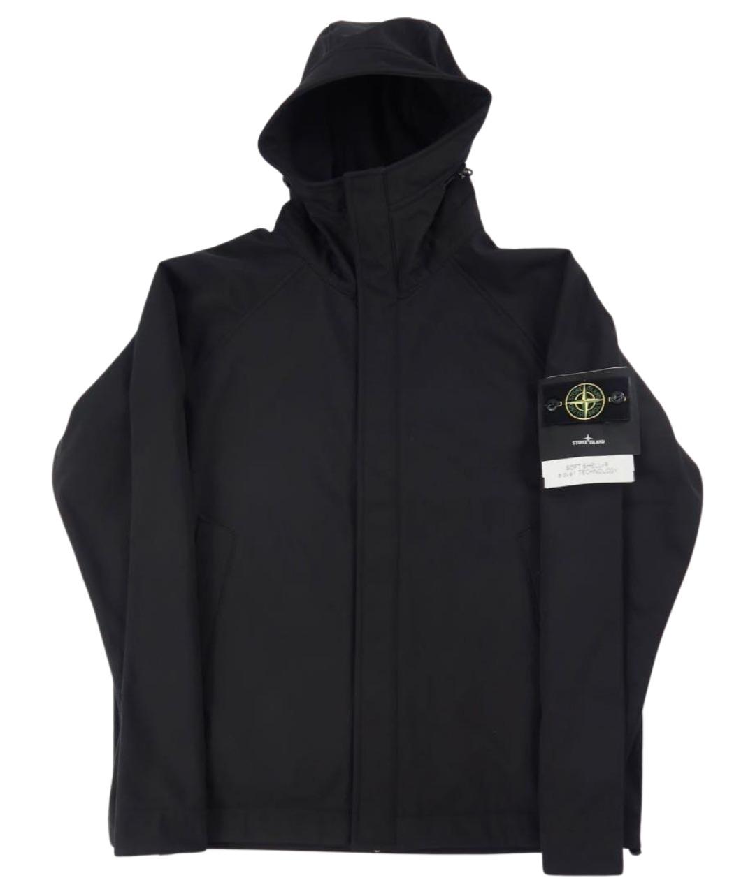 STONE ISLAND Черная полиамидовая куртка, фото 1