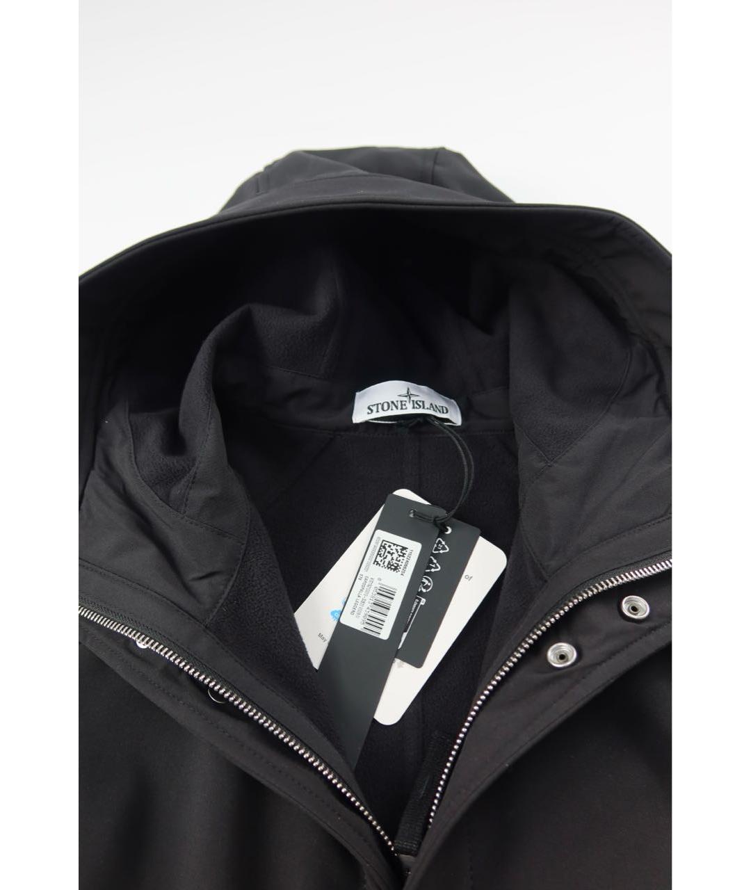 STONE ISLAND Черная полиамидовая куртка, фото 6