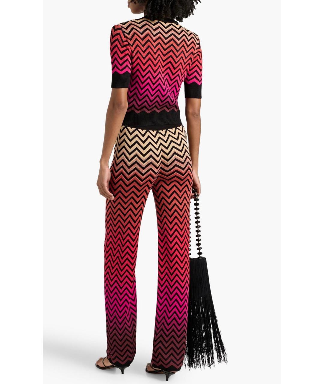 MISSONI Фуксия хлопковые прямые брюки, фото 3