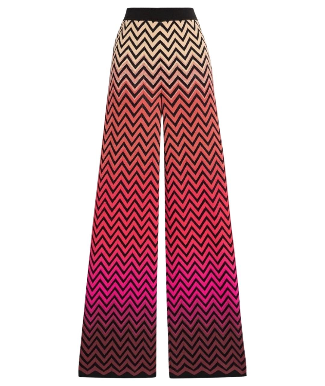 MISSONI Фуксия хлопковые прямые брюки, фото 1