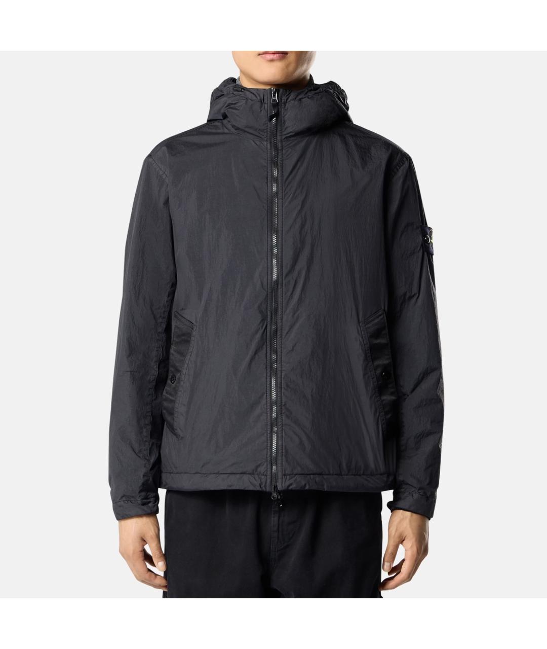 STONE ISLAND Черная полиамидовая куртка, фото 8