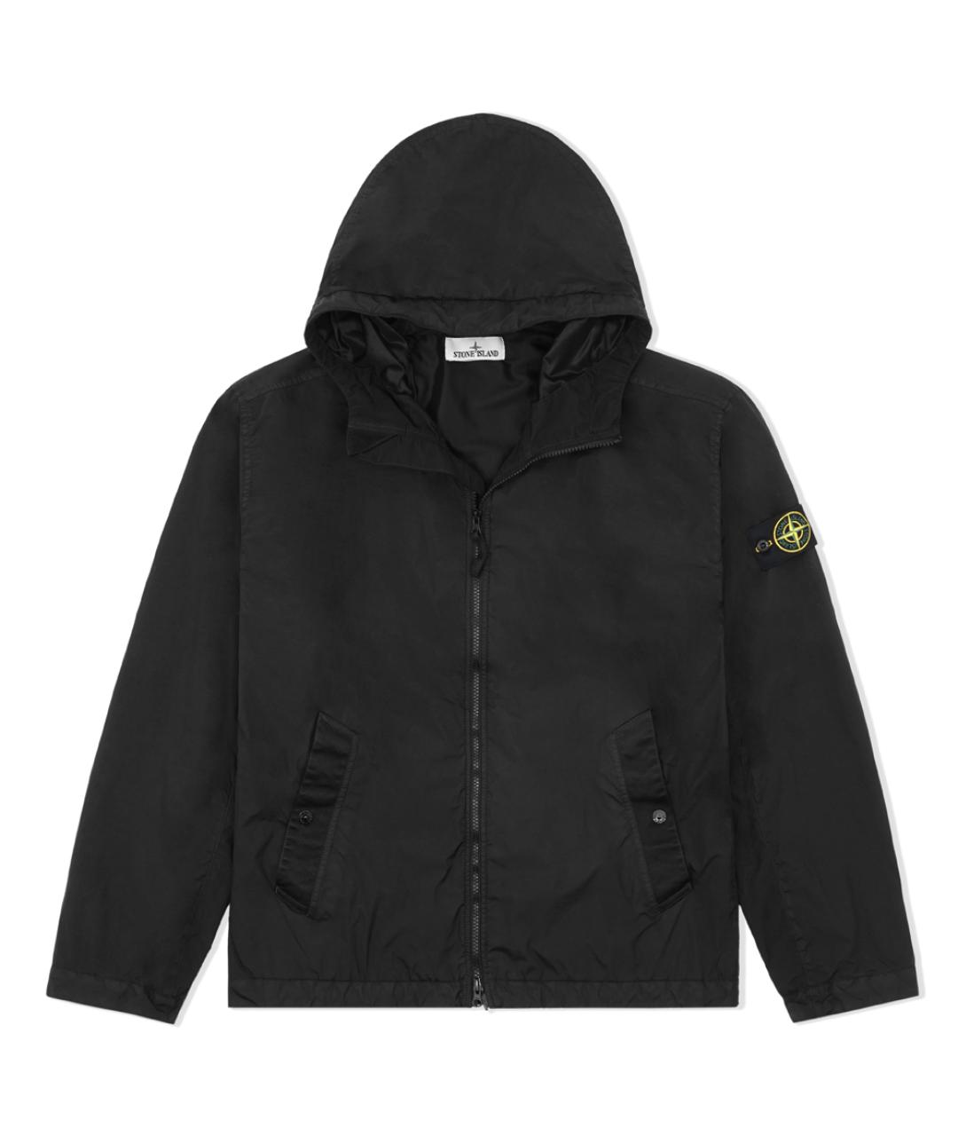 STONE ISLAND Черная полиамидовая куртка, фото 1