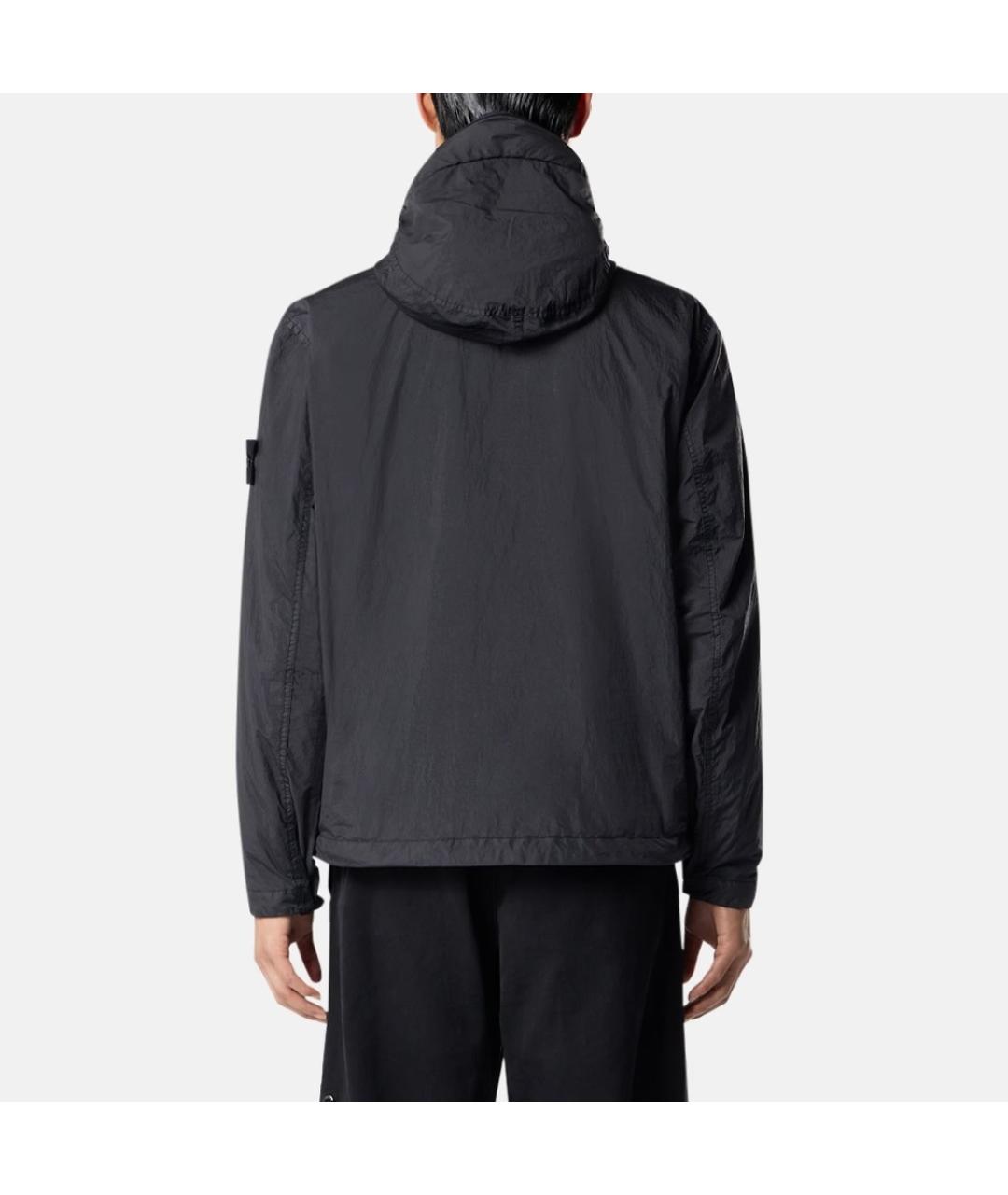 STONE ISLAND Черная полиамидовая куртка, фото 9