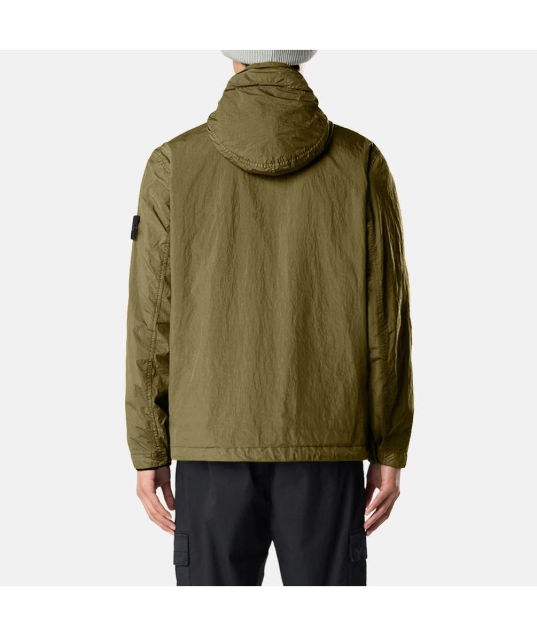 STONE ISLAND Хаки полиамидовая куртка, фото 9