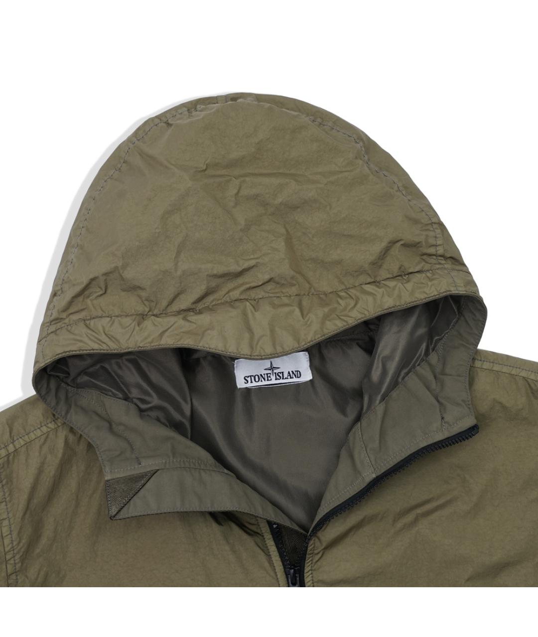 STONE ISLAND Хаки полиамидовая куртка, фото 2