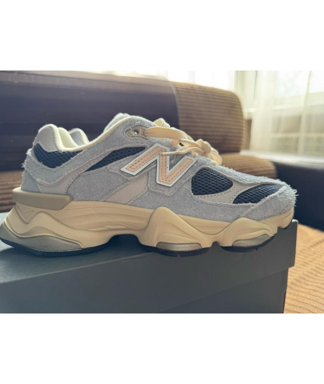 NEW BALANCE Голубые замшевые кроссовки, фото 2