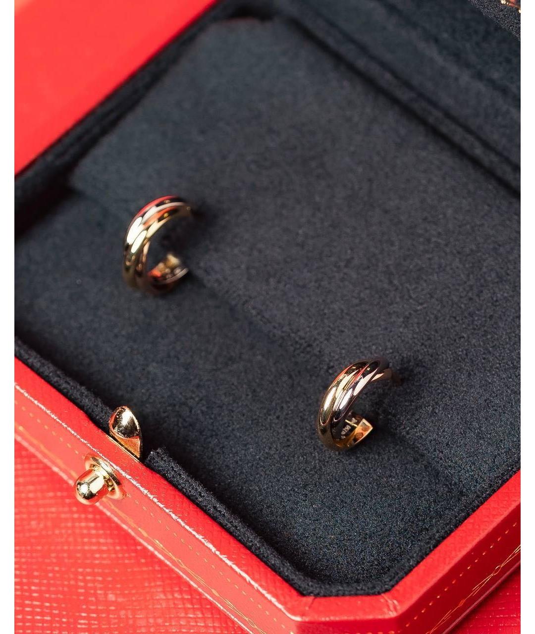 CARTIER Золотые серьги из белого золота, фото 2