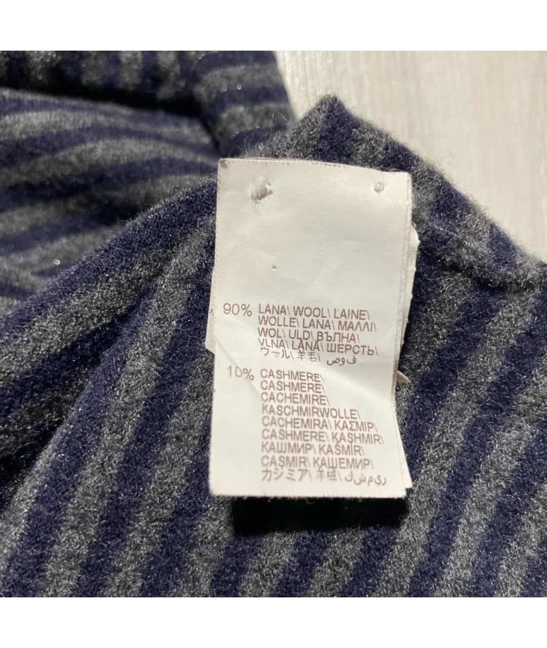 BRUNELLO CUCINELLI Антрацитовая шерстяная футболка, фото 8