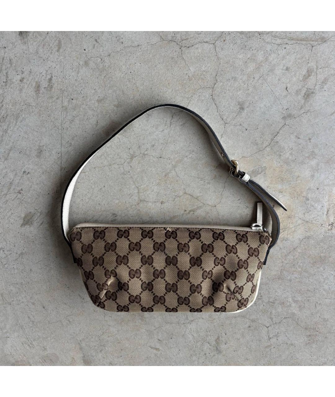 GUCCI Бежевая сумка с короткими ручками, фото 6