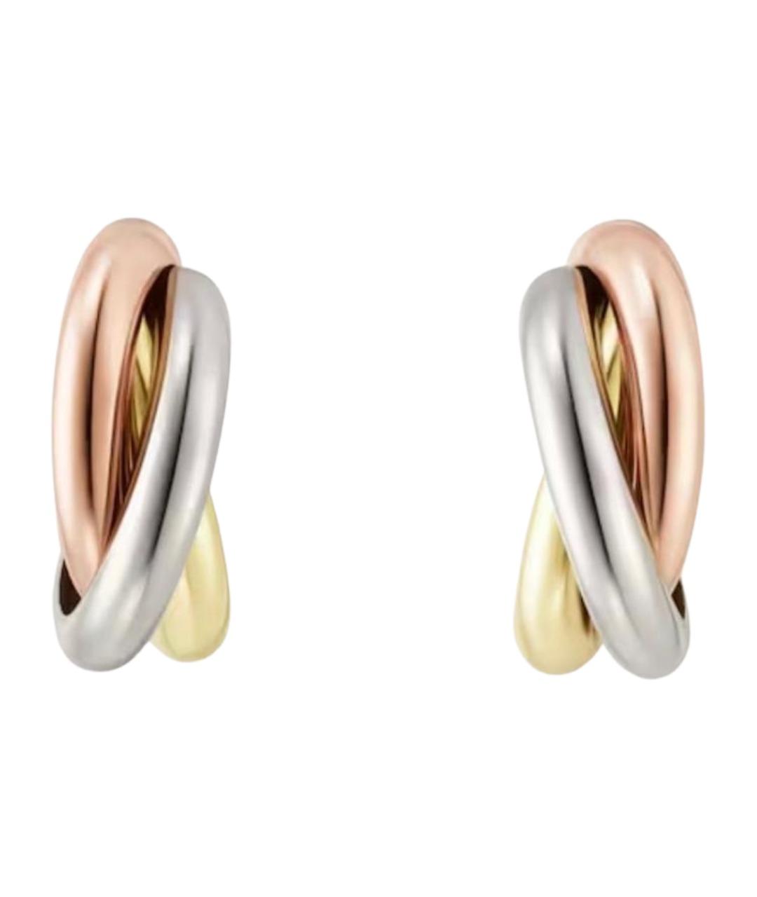 CARTIER Золотые серьги из белого золота, фото 1