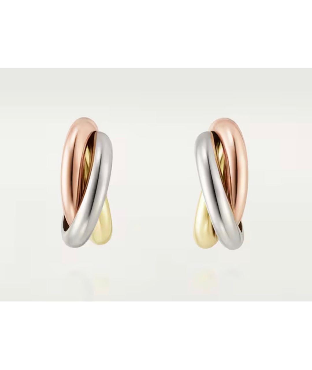 CARTIER Золотые серьги из белого золота, фото 7