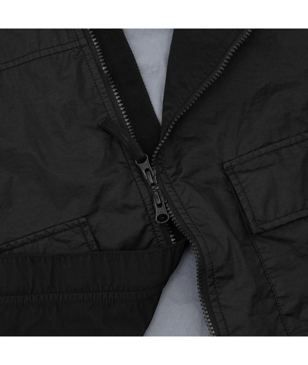 STONE ISLAND Черная полиамидовая куртка, фото 4