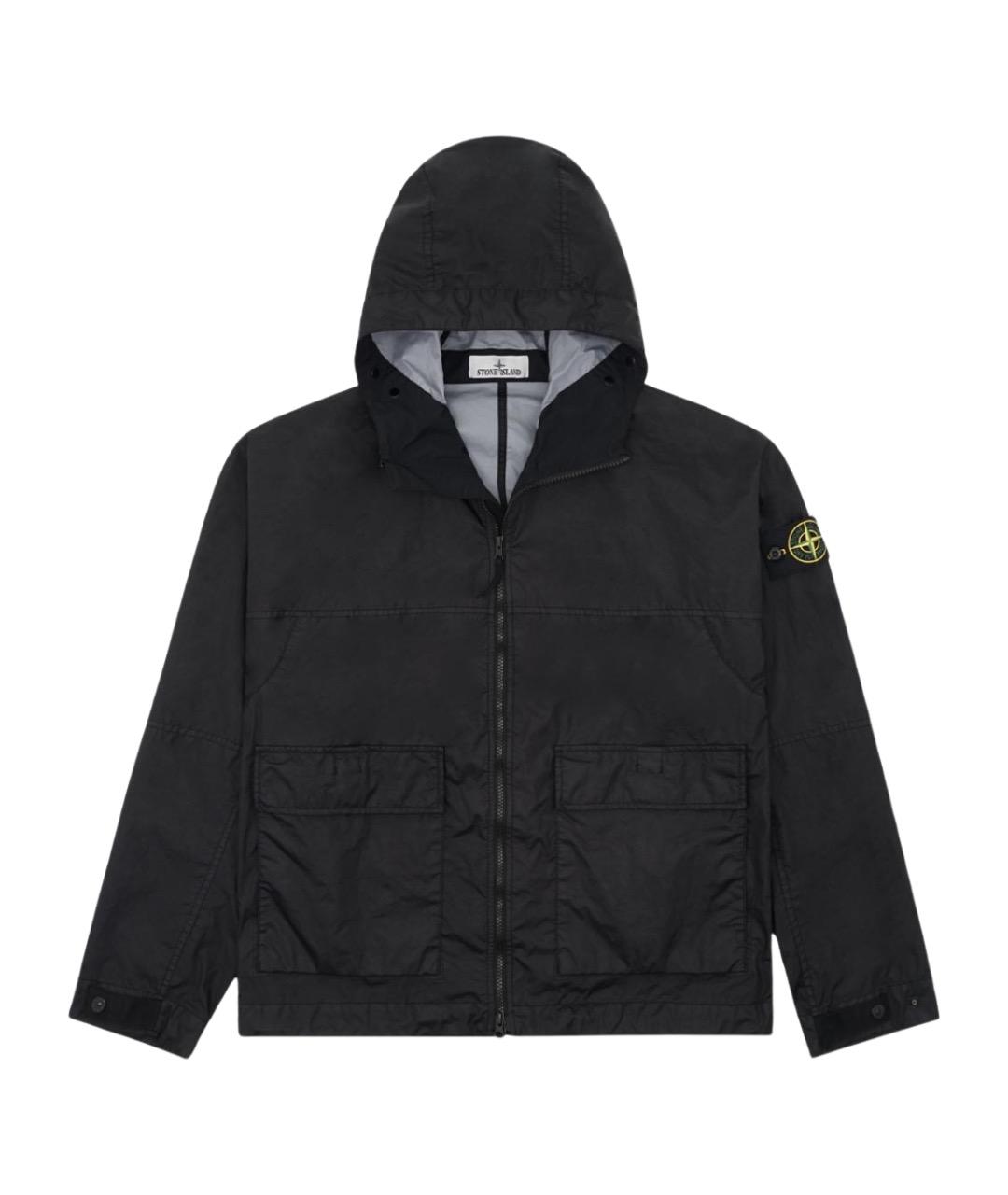 STONE ISLAND Черная полиамидовая куртка, фото 1