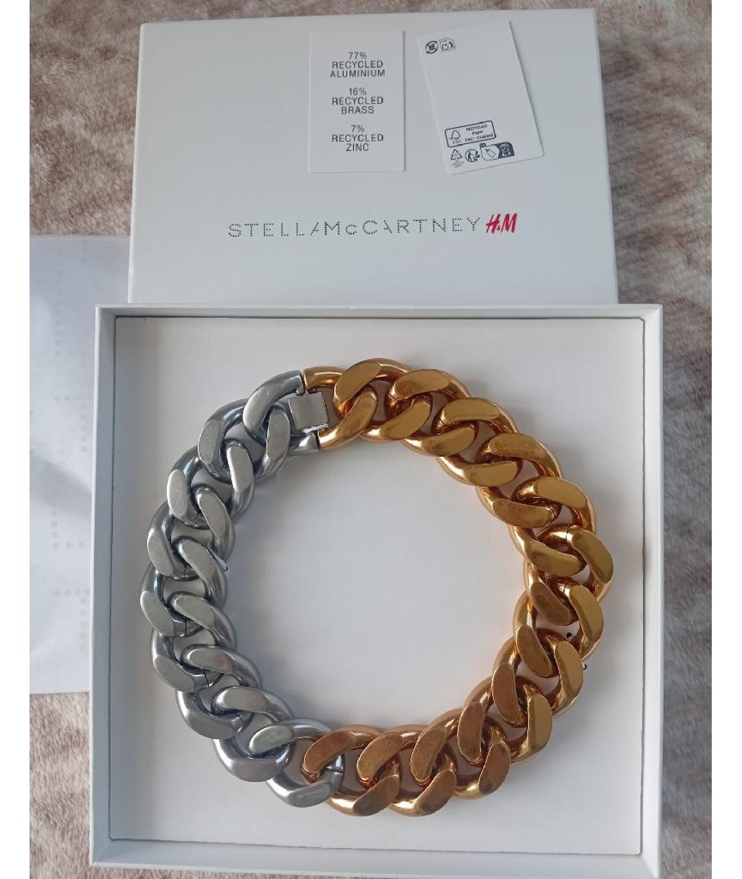 STELLA MCCARTNEY Золотое металлическое колье, фото 5