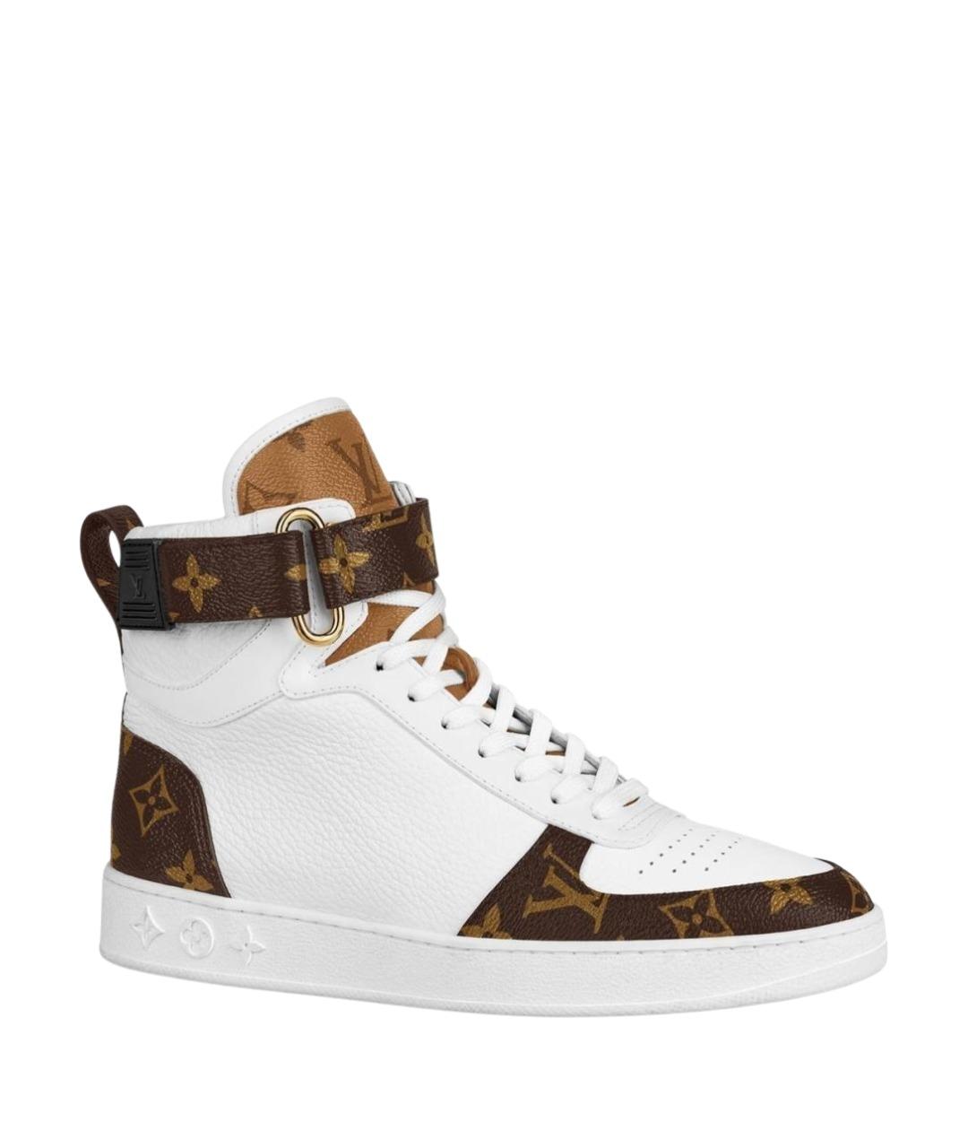 LOUIS VUITTON Белые кожаные кроссовки, фото 1