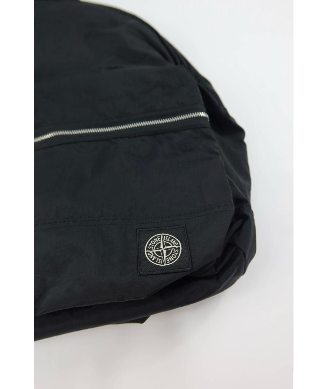 STONE ISLAND Черный синтетический рюкзак, фото 2