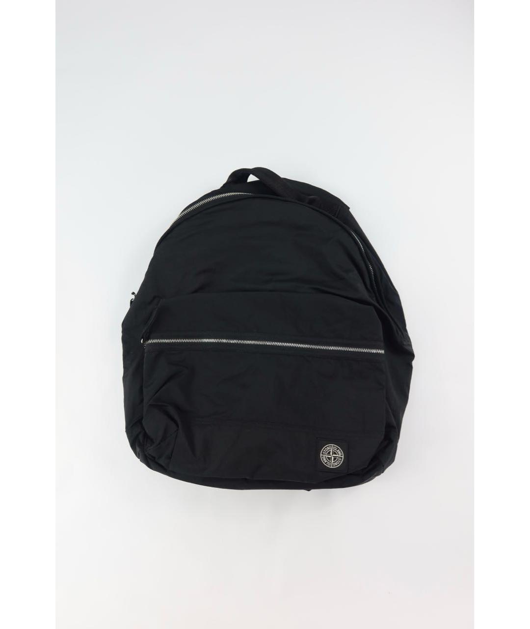 STONE ISLAND Черный синтетический рюкзак, фото 5
