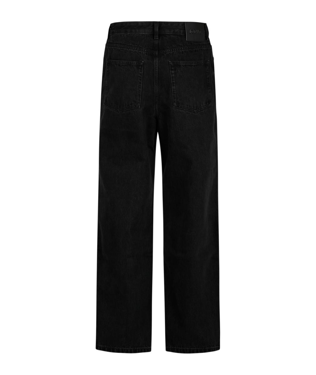 LOEWE Черные хлопковые прямые джинсы, фото 3