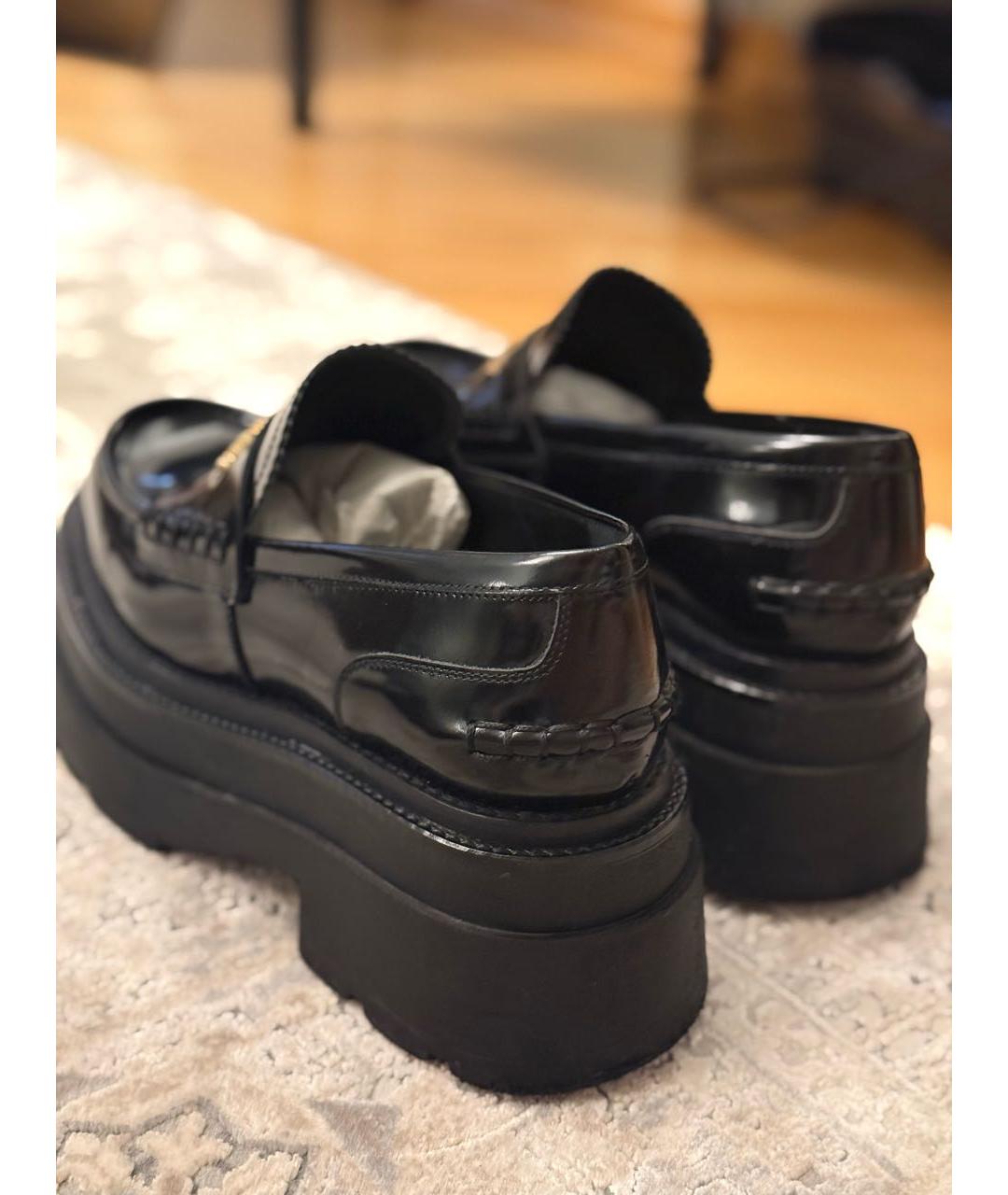 ALEXANDER WANG Черные лоферы из лакированной кожи, фото 7