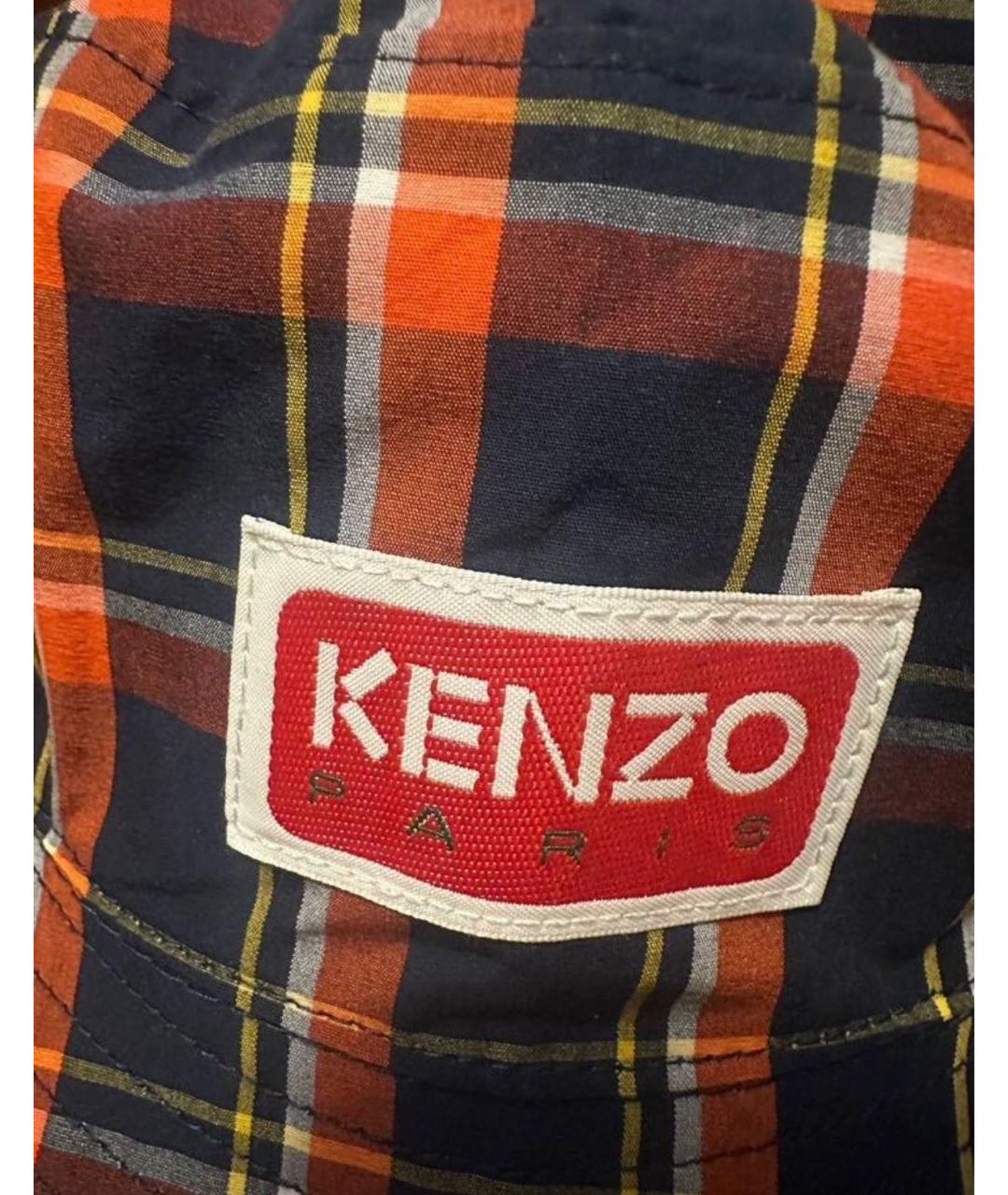 KENZO Синяя хлопковая шляпа, фото 3