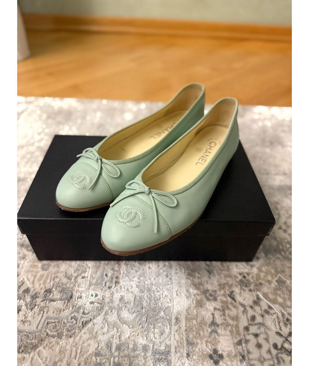 CHANEL Кожаные балетки, фото 5