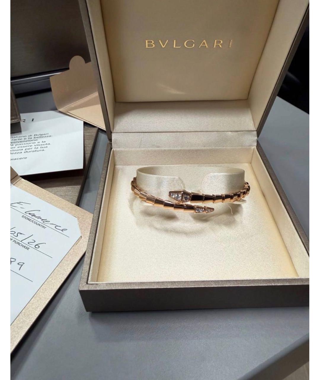 BVLGARI Розовый браслет из розового золота, фото 2