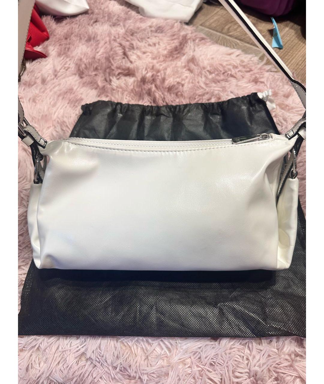 ARMANI EXCHANGE Белая сумка с короткими ручками из искусственной кожи, фото 3