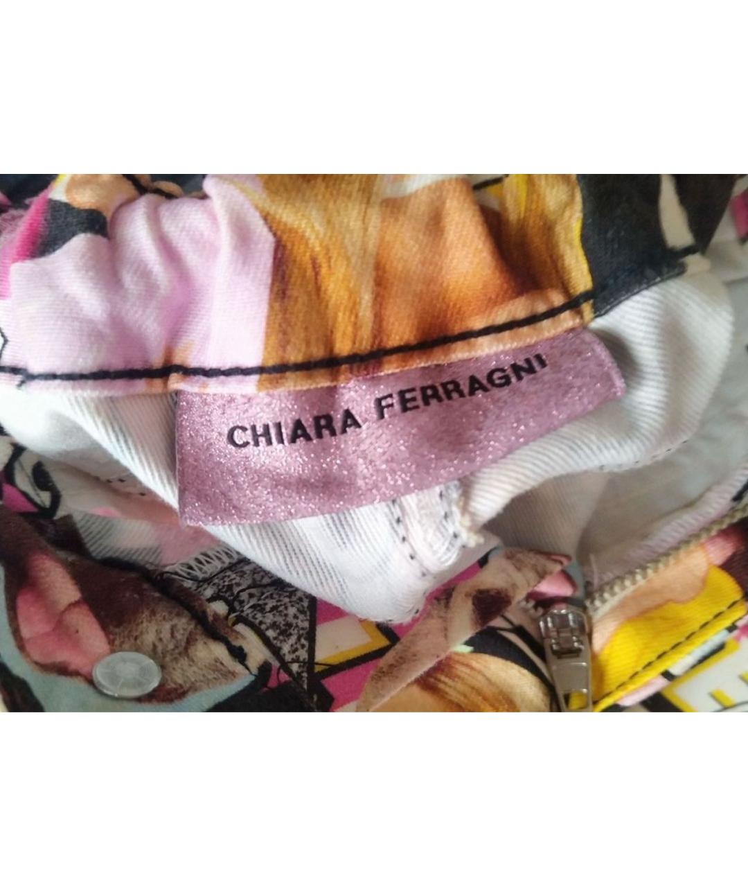 CHIARA FERRAGNI Мульти хлопковые брюки и шорты, фото 4