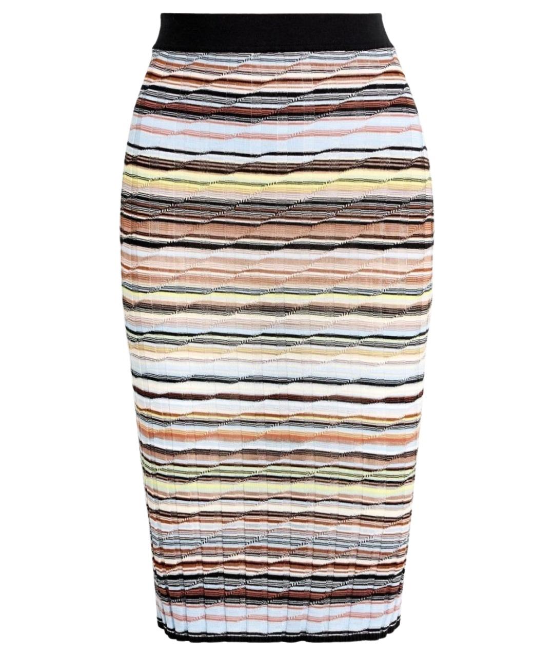 MISSONI Мульти хлопко-эластановая юбка миди, фото 1