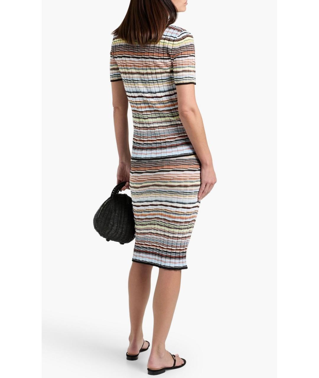 MISSONI Мульти хлопко-эластановая юбка миди, фото 3