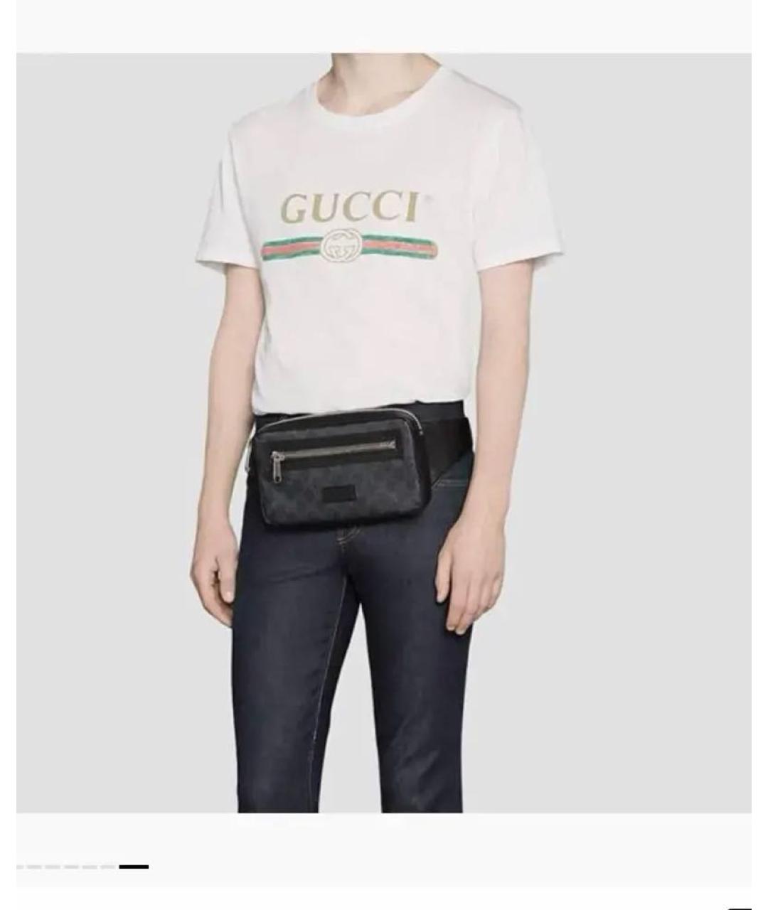 GUCCI Черная поясная сумка, фото 3