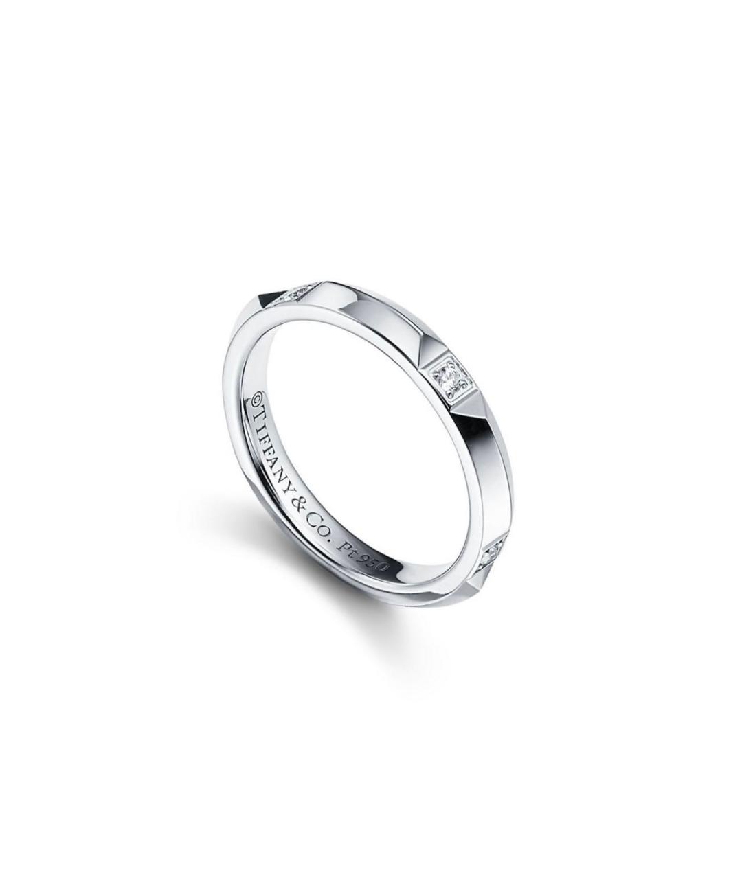 TIFFANY&CO Серебряное платиновое кольцо, фото 2