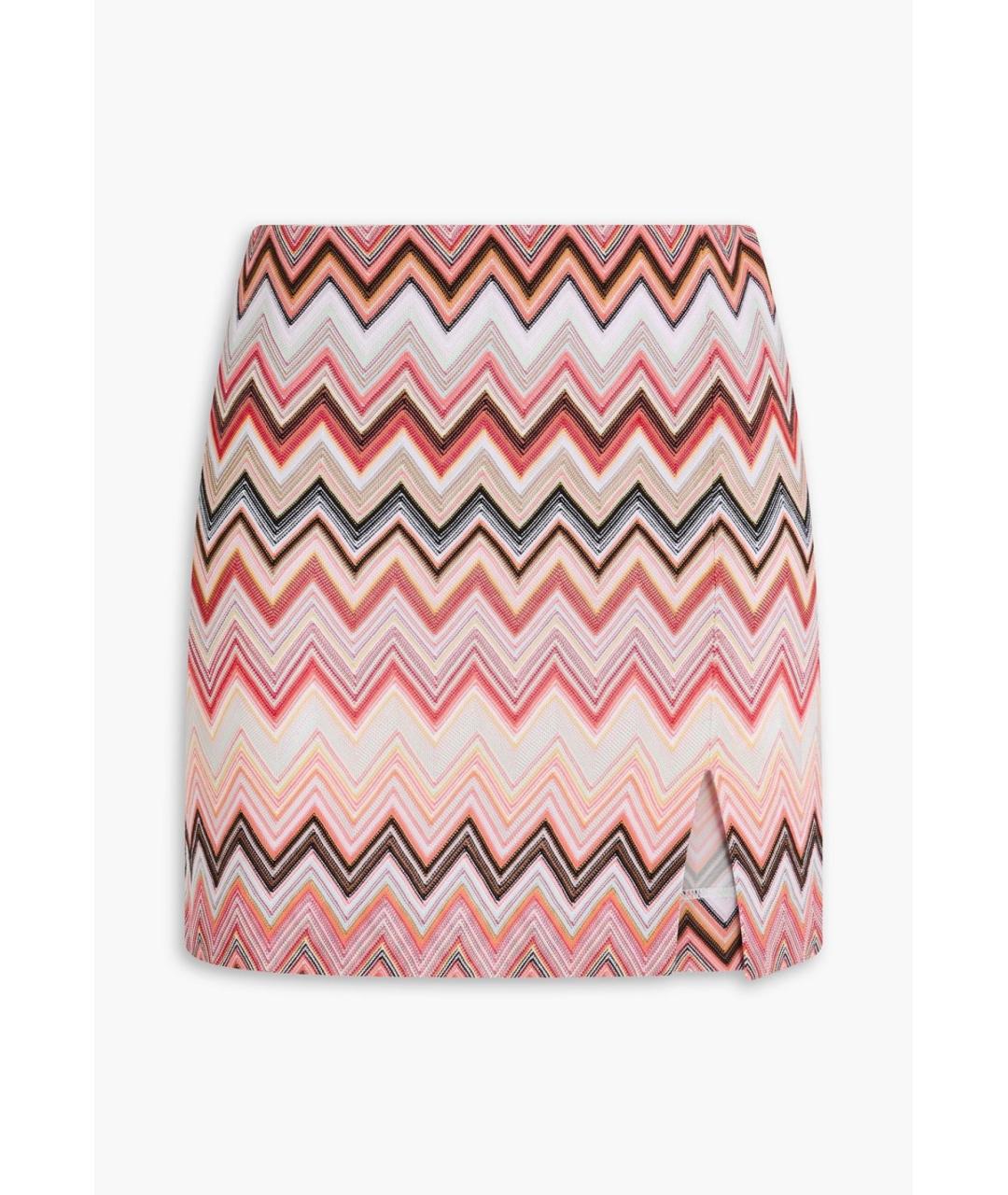 MISSONI Розовая хлопковая юбка мини, фото 4