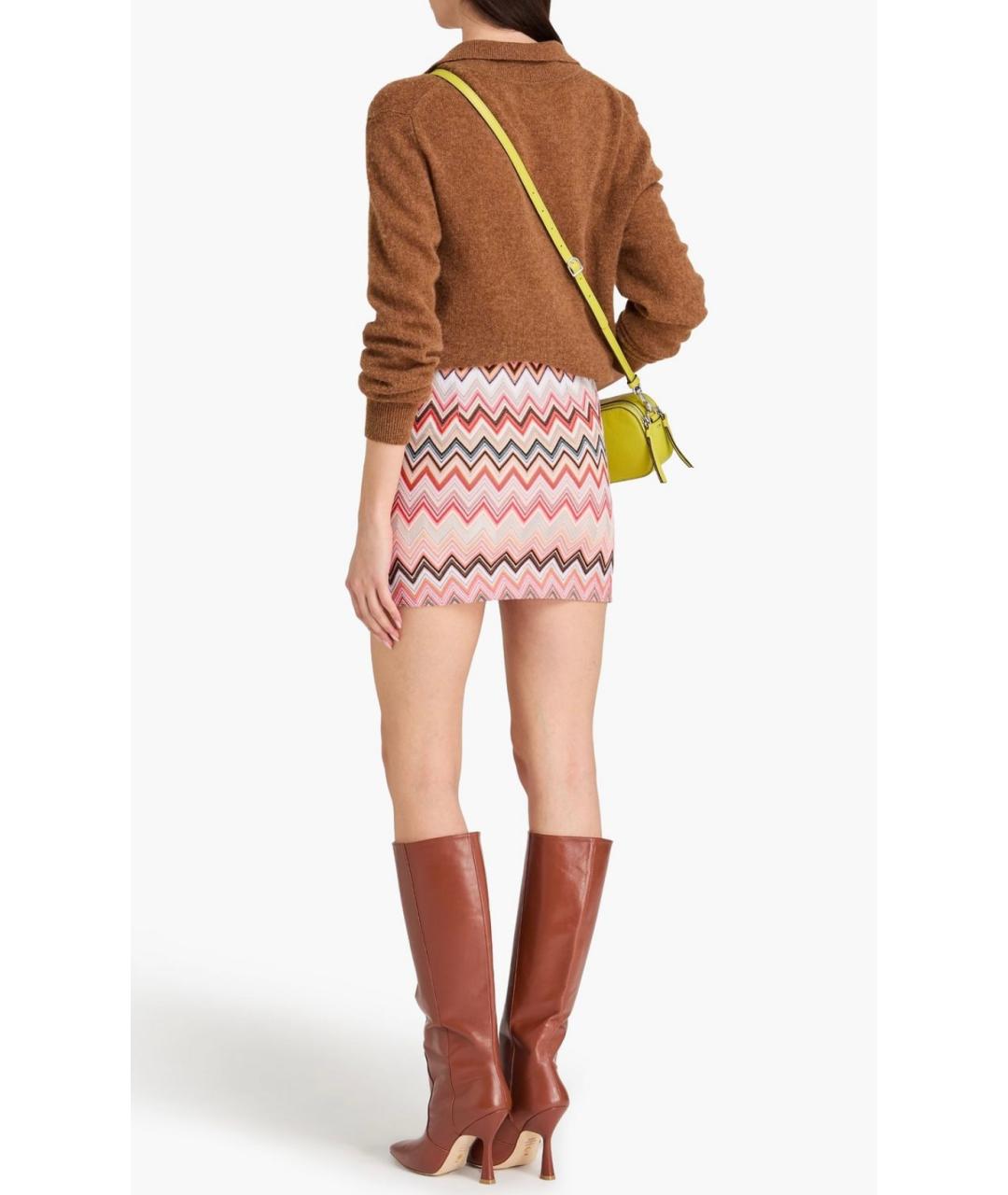 MISSONI Розовая хлопковая юбка мини, фото 3