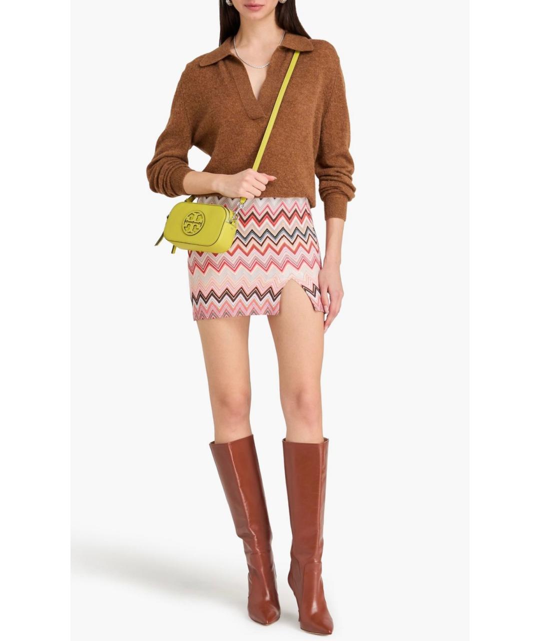 MISSONI Розовая хлопковая юбка мини, фото 2